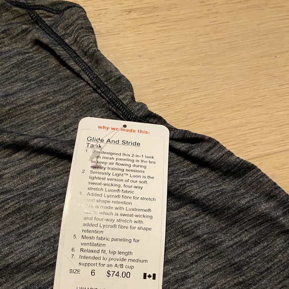 Lululemon tank size 6 - Picture 4 of 5